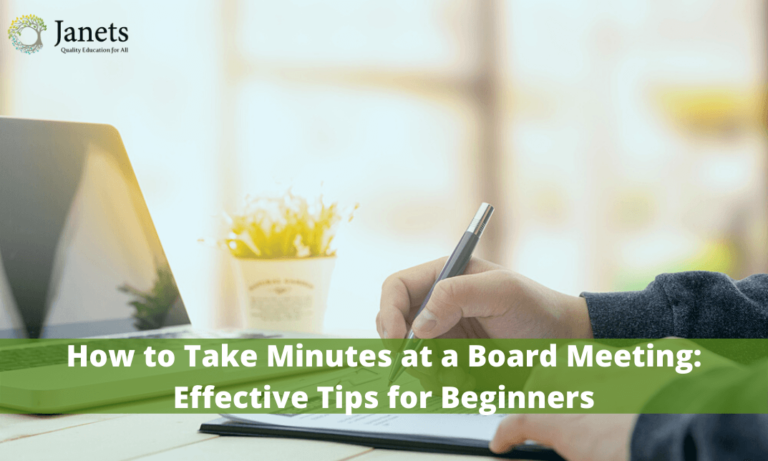 How to Take Minutes at a Board Meeting Effective Tips for Beginners