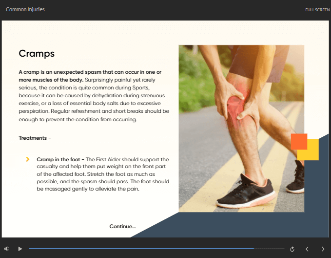 First Aid Treatment for Sports Injuries