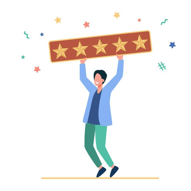 5 star customer service rating