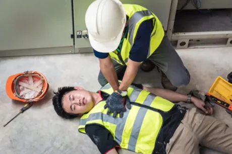 First Aid at Work: Breathing Problems, CPR & Fractures