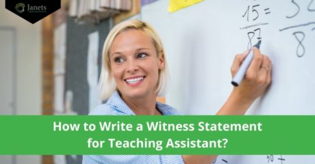how to write a witness statement for teaching assistant
