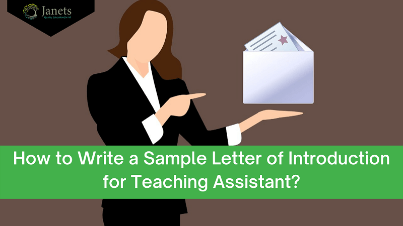 sample of letter of introduction for teaching assistant
