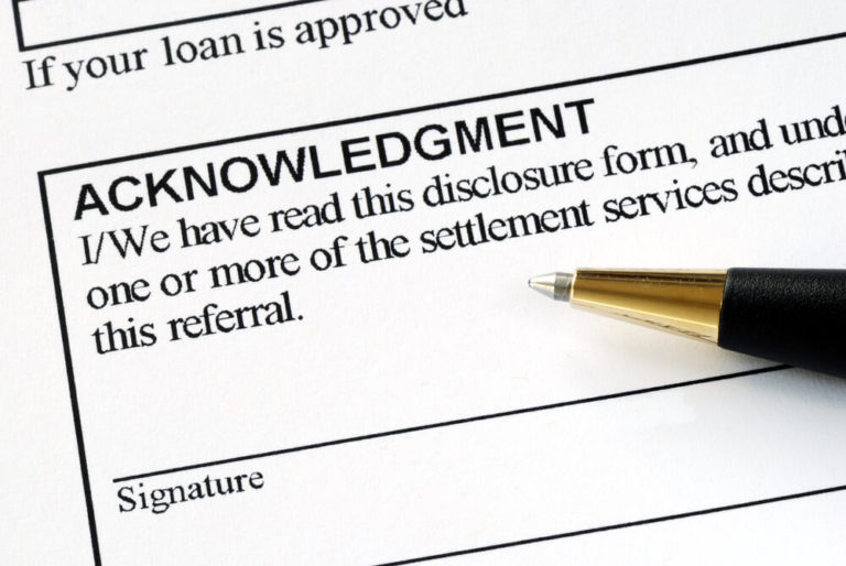 Acknowledgement Forms