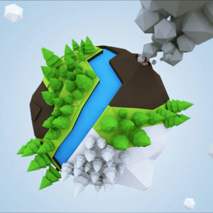 Cinema 4D: Low Poly Planet