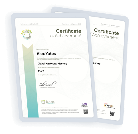 Claim Your Certificate | Janets
