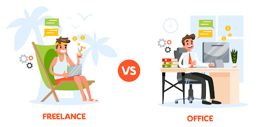 remote job vs office job