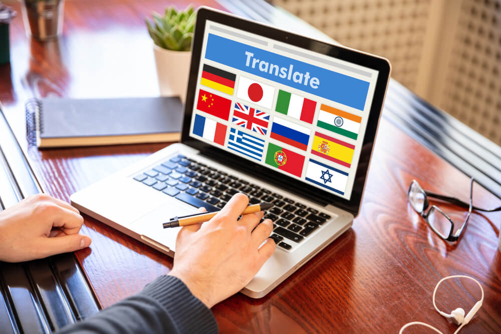 Translator working remotely